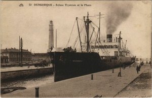 CPA DUNKERQUE - Ecluse Trystram et le Phare (137143)