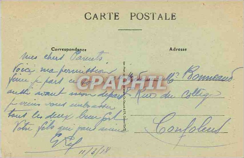 Old Postcard Cognac House of Nursing of Francois 1er