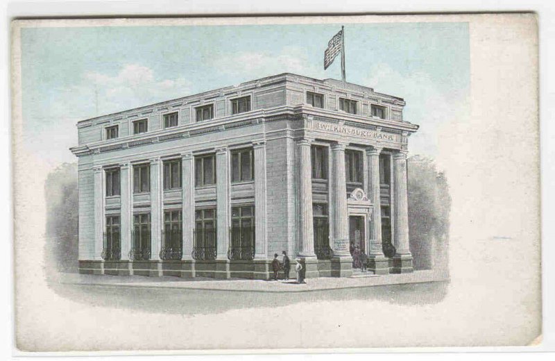 Wilkinsburg Bank Pennsylvania 1920c advertising postcard