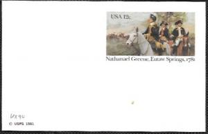 US UX90 Mint - Nathanael Greene, Eutaw Springs, 1781