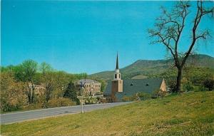 Hollins College Virginia~Hollins College Campus~Tinker Mountain~1960s Postcard