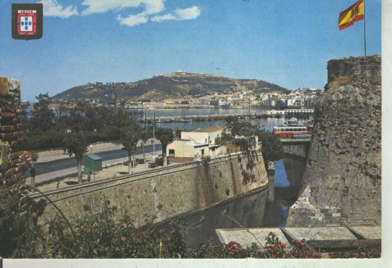 Postal 011504: Vista murallas de Ceuta