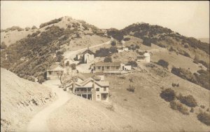 Homes in California Foothills??? Small Observatory??? WHERE? Real Photo Postcard