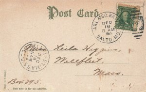 Arlington & Baltimore 1905 R.P.O Cancel Court House Postcard
