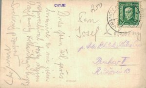 Czech Republic Chyje Burgruine Kaja Ruins of Kaja Castle Vintage RPPC 08.40