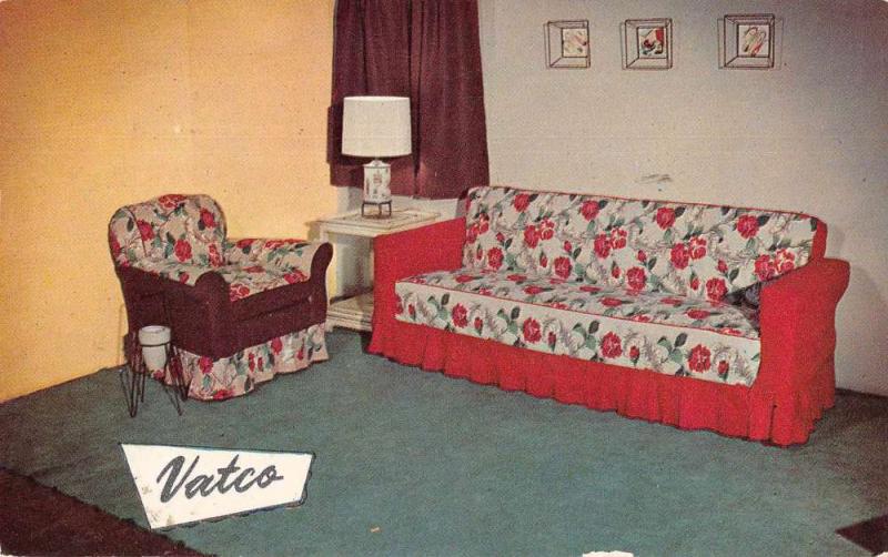 Boston Massachusetts Vatco Mfg Co Couch Cover Advertising Postcard JA4741772