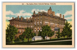 Postcard The Antlers Hotel Colorado Springs Colorado Vintage Standard View Card 