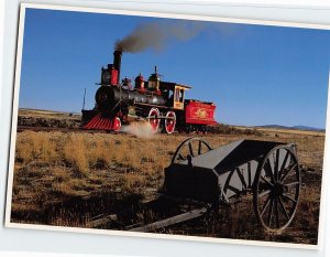 Postcard Steam Locomotive 119, Golden Spike National Historic Site, Utah