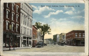Rochester New Hampshire NH Main Street Scene c1920 Vintage Postcard