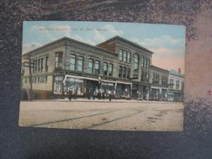 BATH MAINE SAGADAHOC SQUARE FRONT STREET SCENE c1910 PC