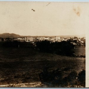 c1910s Unknown Mystery City RPPC Birds Eye Panorama Town Buildings Photo A175