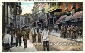 Pell Street, Chinatown in New York City, New York