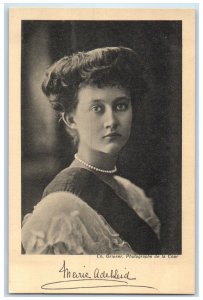 c1940's Royaly Duchesse Marie Adelaide De Luxembourg Unposted Vintage Postcard