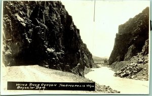 RPPC Lot of 3 Wind River Canyon Thermopolis Wyoming Real Photo Postcards