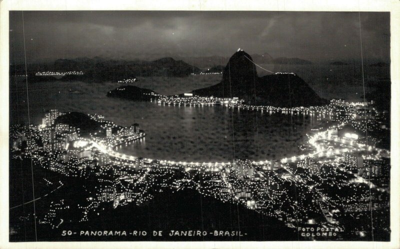 Brazil Panorama Rio De Janeiro Brasil Vintage RPPC 08.00  Latin & South  America - South America - Brazil, Postcard / HipPostcard