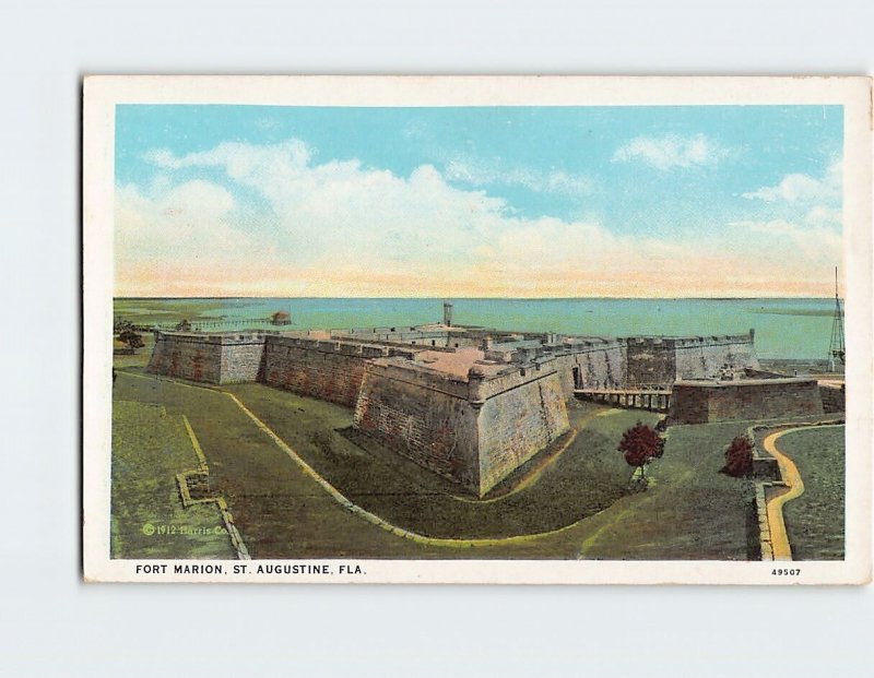 Postcard Fort Marion St. Augustine Florida USA