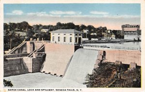 Barge Canal, Lock and Spillway Seneca Falls, New York, USA Unused 