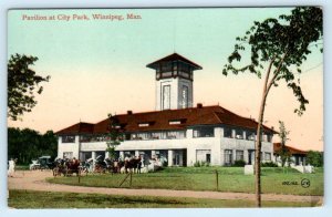 3 Postcards WINNIPEG, Manitoba Canada ~ MAIN STREET Scenes, City Park PAVILION