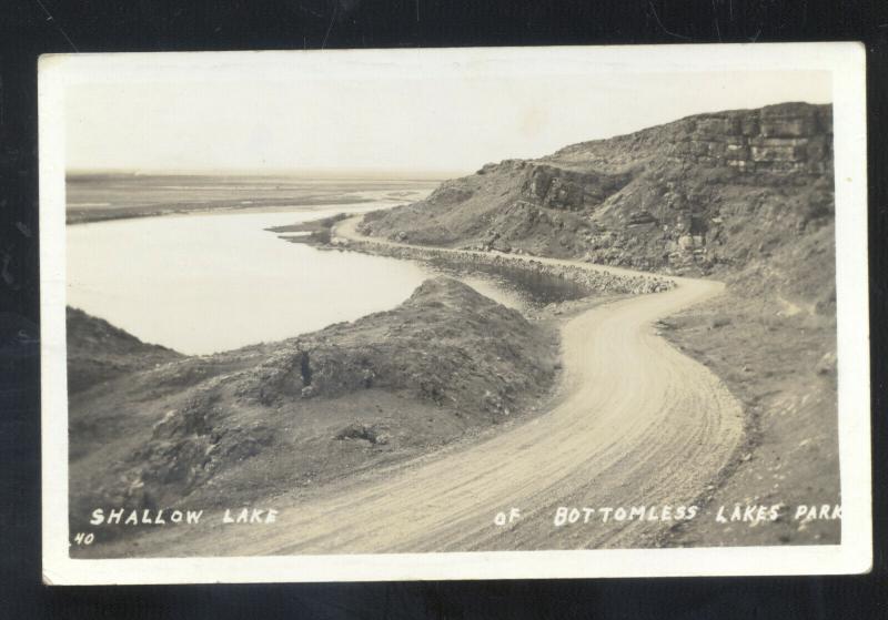 RPPC ROSWELL NEW MEXICO BTTOMLESS LAKES PARK REAL PHOTO POSTCARD N.M