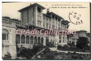 Old Postcard Mont des Oiseaux near Hyeres Relief Society to Wounded Soldiers