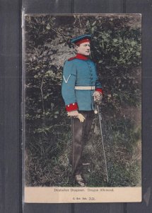 GERMANY, SOLDIER, DRAGOON, c1910 ppc., unused.