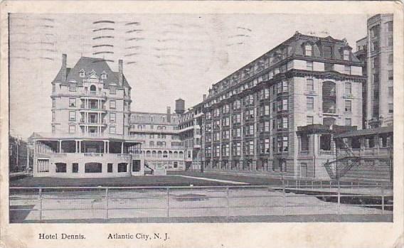 New Jersey Atlantic City Hotel Dennis 1909