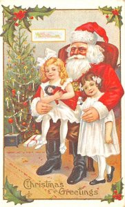 Christmas Greeting Santa Claus, Reproduction  