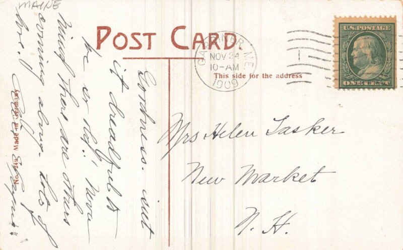 Postcard Augusta Shoe Factory in Augusta, Maine