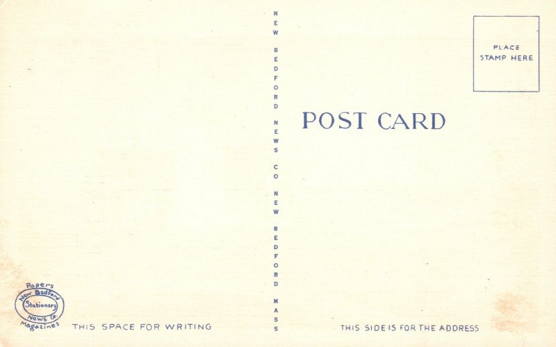 Vintage Postcard 1920's Nobska Light Woods Hole Tower Lighthouse Cape Cod Mass.