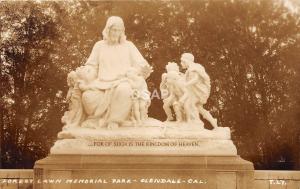 C41/ Glendale California Ca Postcard Photo RPPC c30s Forest Lawn Memorial Park