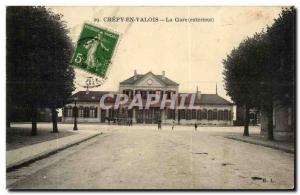 Crepy en Valois Postcard Old Train Station (outside)