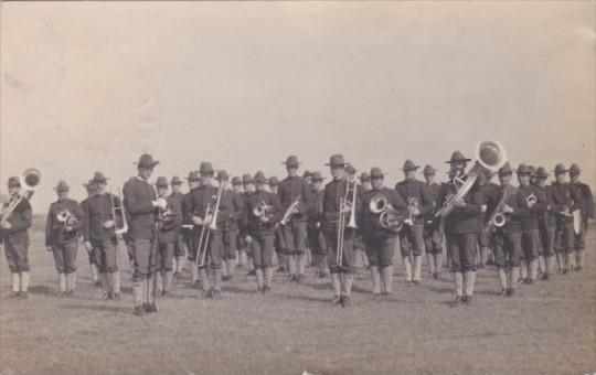 Military Band 1908 Real Photo