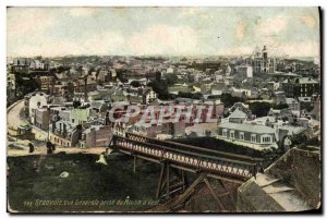 Old Postcard Granville Generale view taken of the windmill