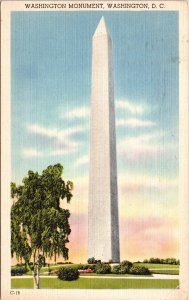 Historical Washington DC Monument Worlds Tallest Structure Postcard Note WOB PM 