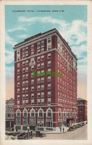 Postcard Vicksburg Hotel Vicksburg MS Mississippi