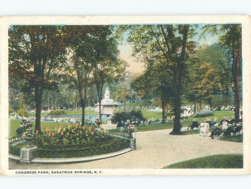 W-Border PARK SCENE Saratoga Springs New York NY c9043