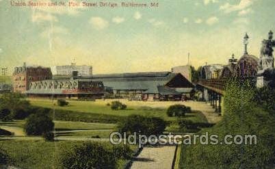 Union Station, St P, Baltimore, MD, Maryland, USA Train Railroad Station Depo...