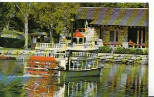 America Postcard - Paddlewheel On Lake - Greynolds Park, North Miami - Ref 205A