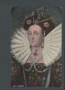 Post Card Painting Of Queen Elizabeth The  1st