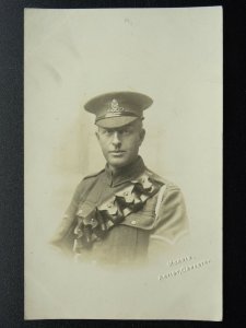 WW1 Military Portrait ROYAL FIELD ARTILLERY Old RP Postcard by Morris, Oswestry