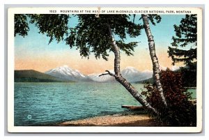 Lake McDonald Glacier National Park Montana MT WB Postcard W22