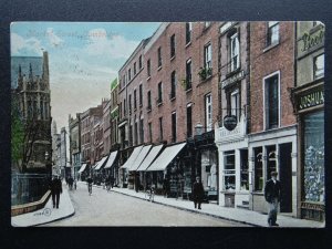 Cambridge MARKET STREET shows HARTMANNS RESTAURANT c1907 Postcard by Chas L Reis