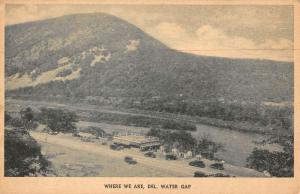 Delaware Water Gap Pennsylvania Birdseye View Antique Postcard K69324