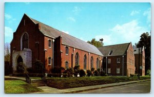 GRENADA, Mississippi MS ~ FIRST BAPTIST CHURCH  c1950s-60s Postcard