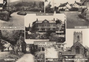 Kestor Hotel Manaton Devon Real Photo Postcard