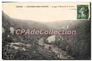 Old Postcard Creuse Chambon-sur-Voueize gorges and ravines De La Voueize