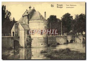 Postcard Old Bruges Gate Marechale