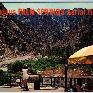 c1960s Palm Springs, CA Aerial Tramway Tram Hanging Elevator Skiing Cali PC A237