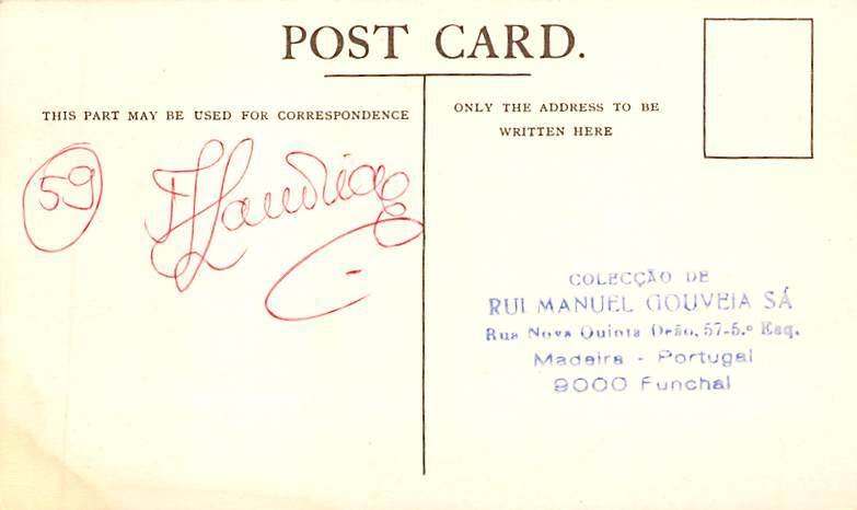 Stirling Castle Union Castle Line Writing on back, missing stamp 