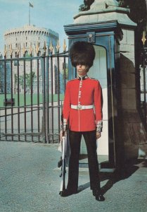 Military Postcard - A Scots Guards Sentry at Windsor Castle, Berkshire   RRR510